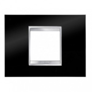 Chorus Lux 2-GANG Cover Plate Toner Black