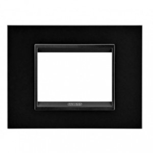 Lux Plate 3P Metal Black Monochrome