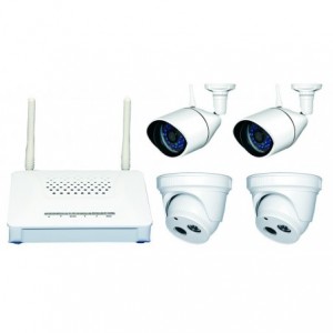 4 Camera Wireless Camera Kit C/W MWM014 Dvr