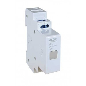 230VAC White Din Modular LED Indication Lamp