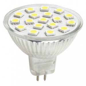 230VAC 48 LED Warm White LED Lamp MR16