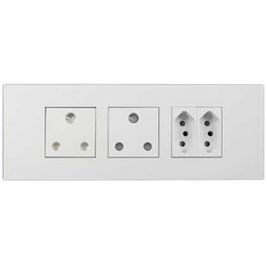 2X 16A Socket 2X N-TYPE Sa 16A 3X6 White Orion PRE-ASS.