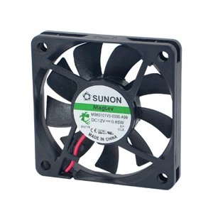 12VDC AXIAL COOLING FAN 60sqx10mm VAPO 12CFM LEAD MF60101V3-10000-A99