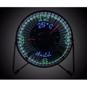 USB Desktop LED Digital Clock Fan
