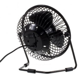 USB Desktop LED Digital Clock Fan