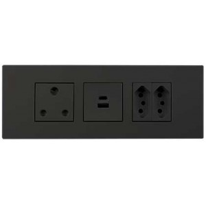 1X Sa 16A 2X N-TYPE Sa 16A 2X 2.1A USB 3X9 Black Orion