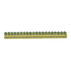 NEUTRAL BAR 12x12mm TWIN SCREW 62 WAY 500mm