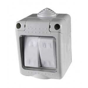 W/P 16A 2-WAY 2 Lever Switch IP55