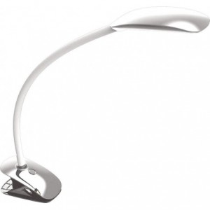 230VAC 6W White Desk Lamp C/W Clip Base Cool White