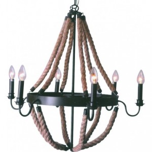 Ø750mm HEMP ROPE PENDANT LIGHT-6 x E14