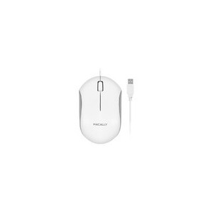 Macally QMOUSE-W Optical USB Mouse - White