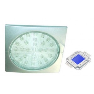 Blue 230V S/STEEL LED Lamp 78.5MM Dia.