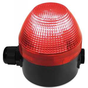 24-48VAC/DC STEADY/FLASHING Red Beacon- 1HZ