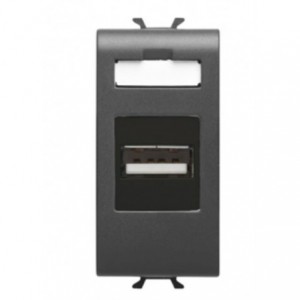 Chorus USB Socket Outlet Black