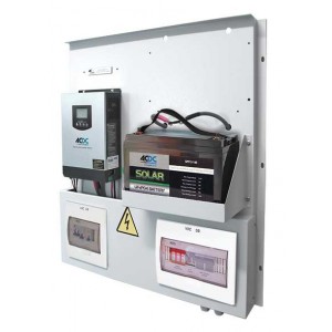 Solar Hybrid Easy Inst. Kit 1KVA Inv. + 1280WH Lithium Batt