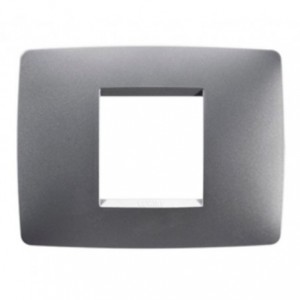 Chorus One 2-GANG Cover Plate Milk Titanium
