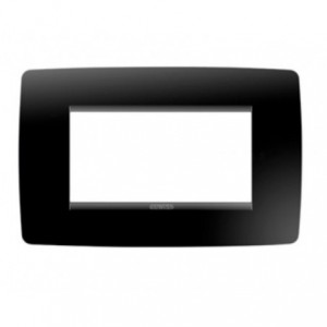 Chorus One 4-GANG Cover Plate Toner Black