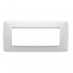 Chorus One 6-GANG Cover Plate Milk White