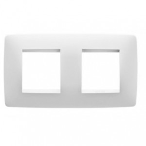 INTERNATIONAL 3x3 ONE COVER PLATE 2+2 GANG HORIZ WHITE