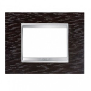 Chorus Lux 3-GANG Cover Plate Wenge