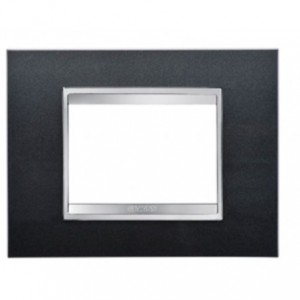 Chorus Lux 3-GANG Cover Plate Slate Technopolymer