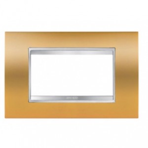 Chorus Lux 4-GANG Cover Plate Gold