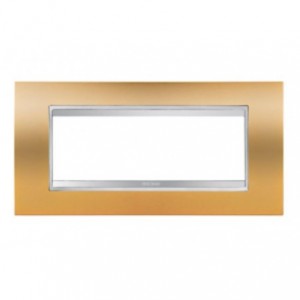 Chorus Lux 6-GANG Cover Plate Gold