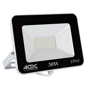 230VAC 30W Warm White LED Al. Fl. Light IP65 C/W M/WAVE