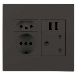 1X 16A Sa 1X N-TYPE 1X Shucko +1X USB 4X4 Slate Orion PRE-AS