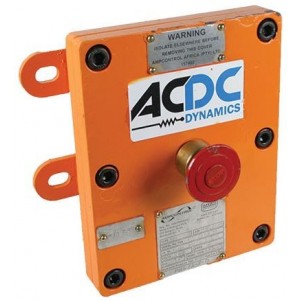 Padlockable Stop Station Flp. C/IRON- 2 X Bottom Entry