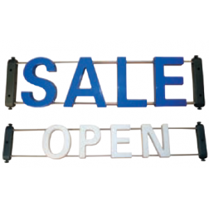 LED ILLUMINATED SIGN KIT 100x21MM LETTERS BLUE