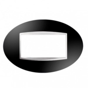 Chorus Art 4-GANG Cover Plate Toner Black