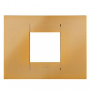 Geo Plate 2-GANG Gold