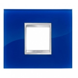 Chorus Flat Plate 2-GANG Blue Ocean Glass