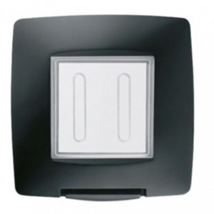 Chorus 2-GANG 3X3 Watertight Plate Black