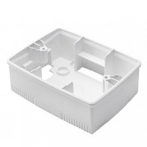 Chorus One Wall Mounting Box 3 Gang White