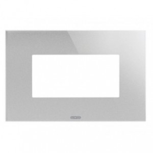 Cover Plate Ice 4-GANG Titanium