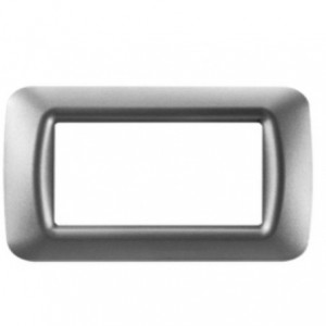 Top System 4 Gang Plate - Metallic Titanium