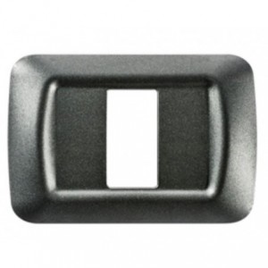 Top System 1 Gang Plate - Metallic Slate