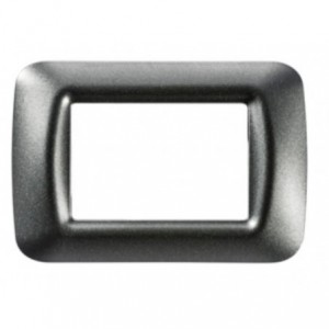 Top System 3 Gang Plate - Metallic Slate