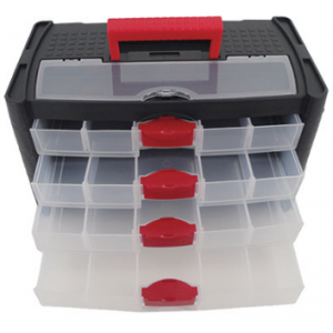 Storage Box With 4 Drawers 415X225X240MM