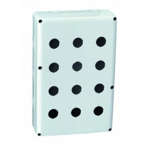 12 Way Pushbutton Enclosure Grey IP66
