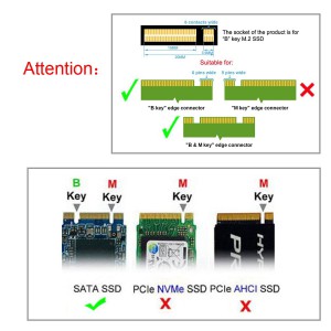 NGFF M.2 SSD to 2.5" SATA 3 Converter