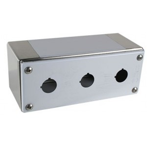 304 3 HOLE PUSHBUTTON ENCLOSURE 200x80x85