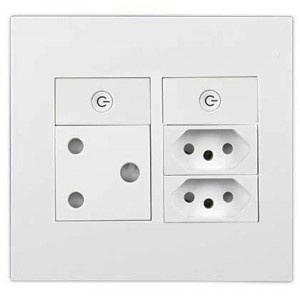 16A Sa+ 2XN-TYPE Smart Socket Outlet 4X4 White Orion PRE-ASS