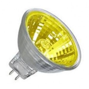 12V 35W 24DEG Yellow Halogen Lamp Sealed