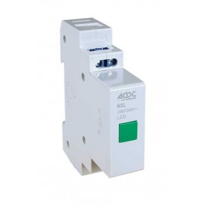 230VAC Green Din Modular LED Indication Lamp