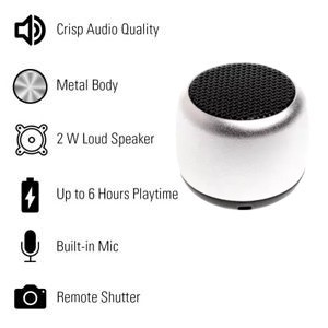 Nano Mini Bluetooth Speaker-Silver
