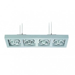 230V/12VAC SUSPENDED FITTING 4x50W GU10
