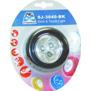 SILVER 3 LED STICK &amp; TOUCH LIGHT
